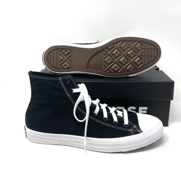 Converse Mens Size 165091C CTAS Space Racer Sport Black Canvas Hi Top Sneaker - Picture 2 of 11